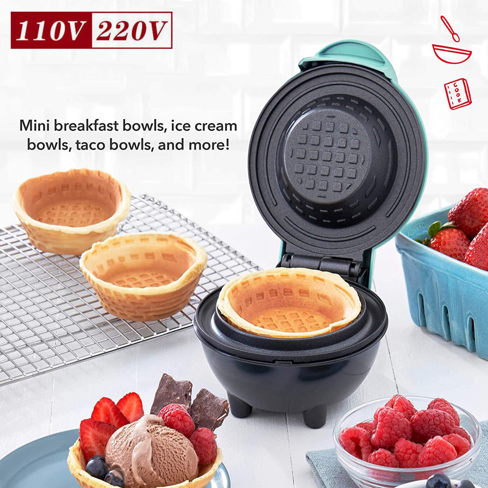 Mini Waffle Bowl Maker Electri - Mini Waffle Maker Machine 评论和价格