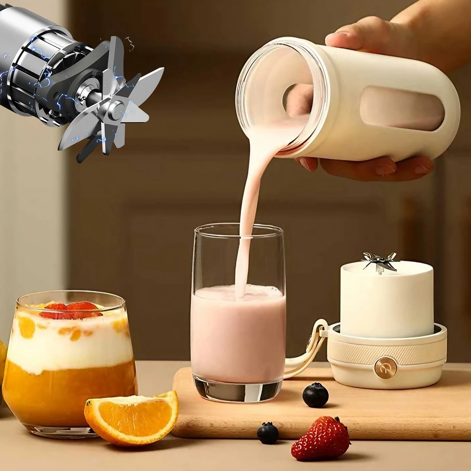 USB Rechargeable Electric Juic - Portable Blender Usb Rechargeable 评论和价格