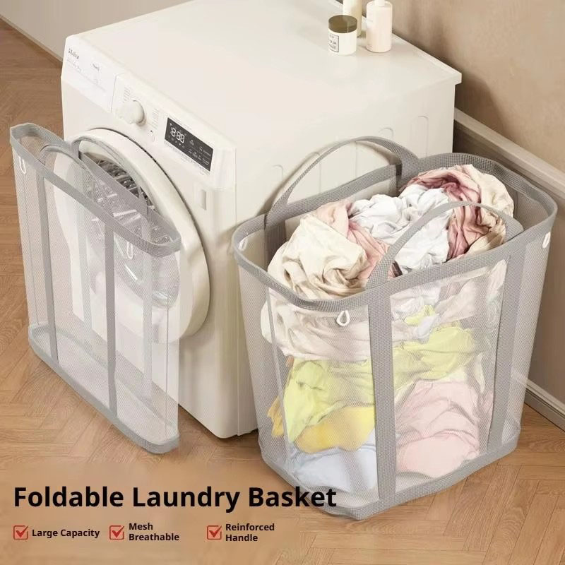 Mesh Laundry Basket Nylon With - Laundry 评论和价格