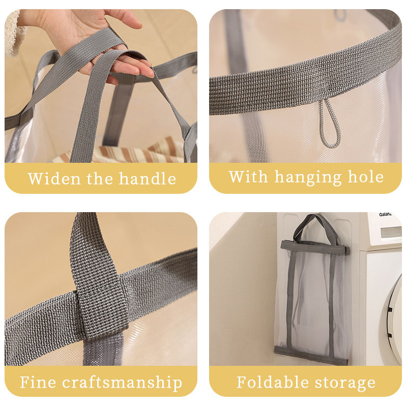 Mesh Laundry Basket Nylon With - Laundry 评论和价格
